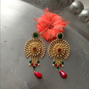 NWOT Indian gold plated Earrings-$35